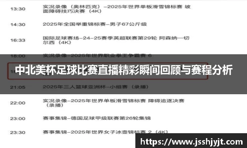 中北美杯足球比赛直播精彩瞬间回顾与赛程分析